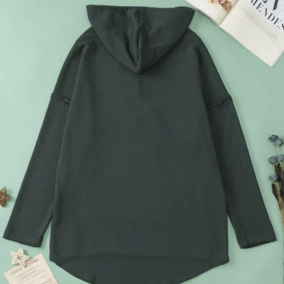 ⭐️Women's Black Casual Hoodie - Picture 3 of 10